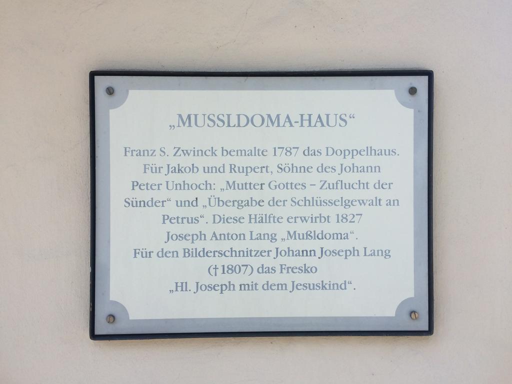 Ferienwohnungen Im Lueftlmalereck, Mussldomahaus Оберамергау Екстериор снимка